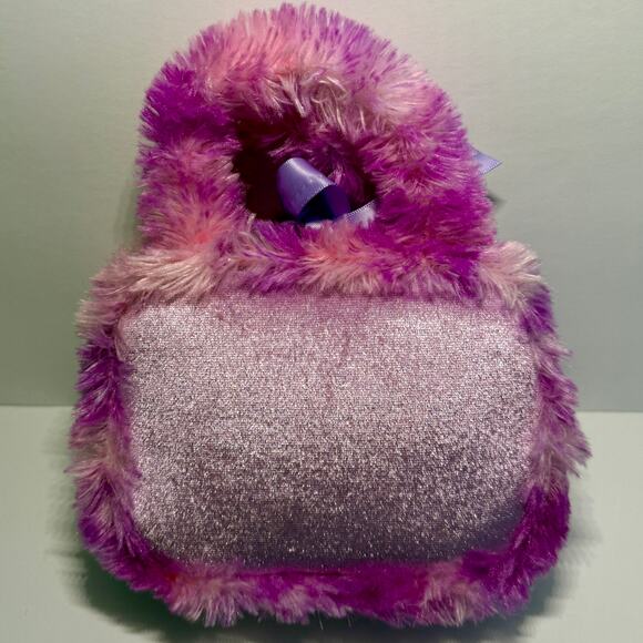 🐳 Kids Purse Sea World Orca Bag Toy Carrier Whale Shamu Purple Pink Glitter - Picture 2 of 5